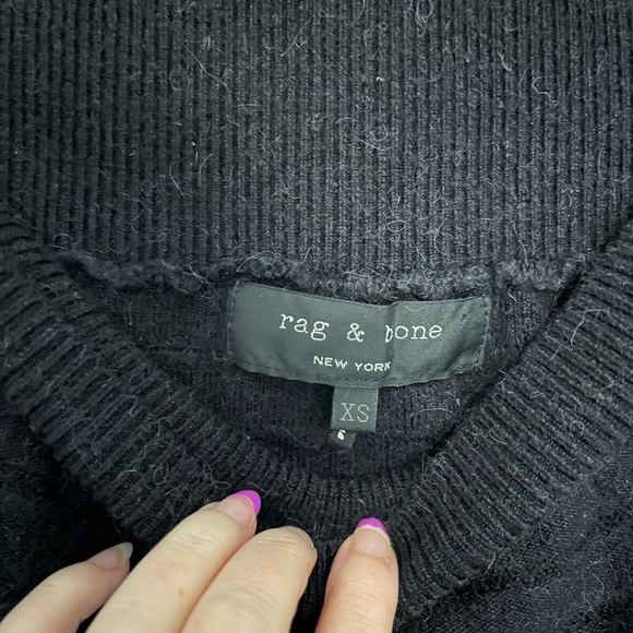 Rag & Bone Silk/Alpaca Mini Skirt - Picture 4 of 4